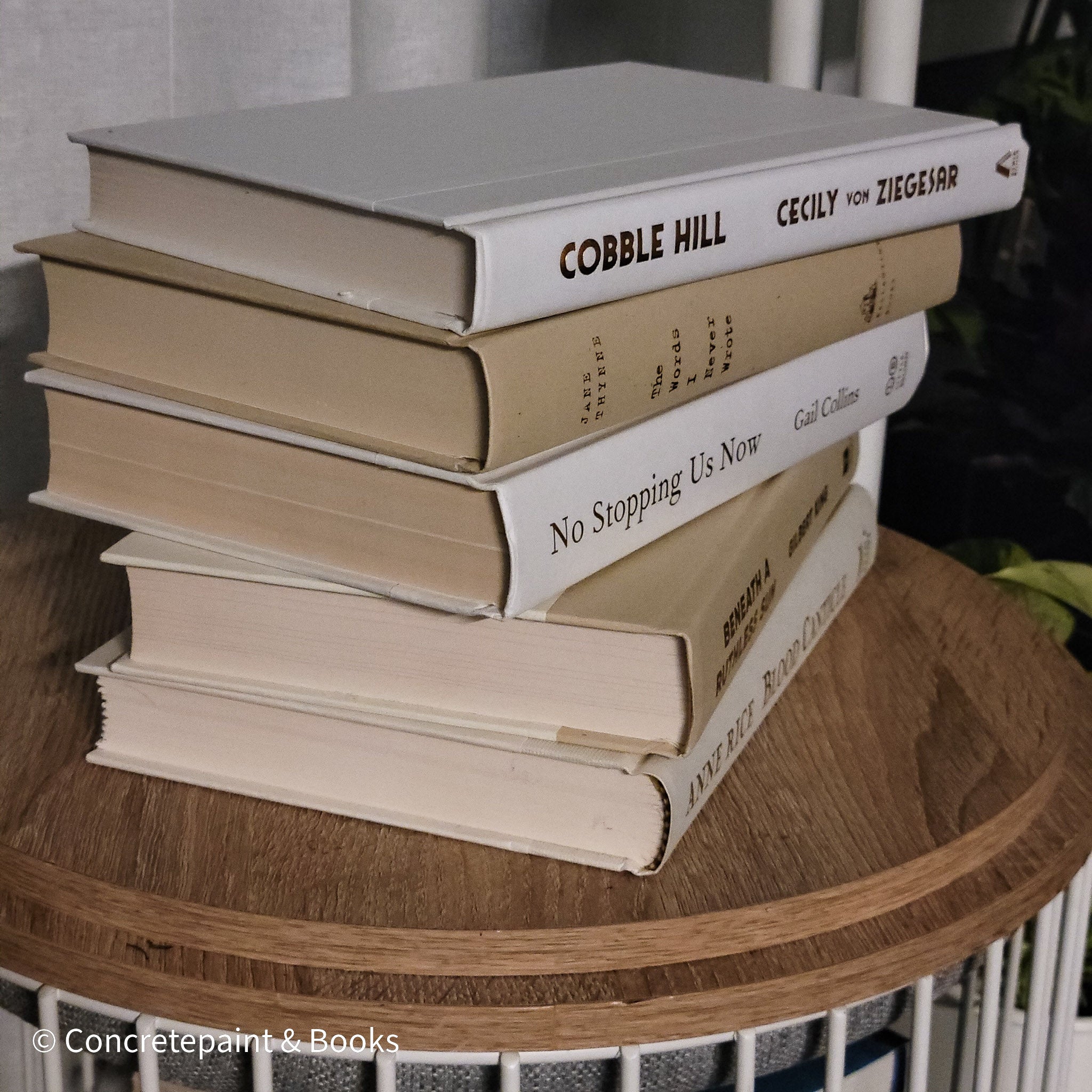 Neutral Thick Book Stack 5