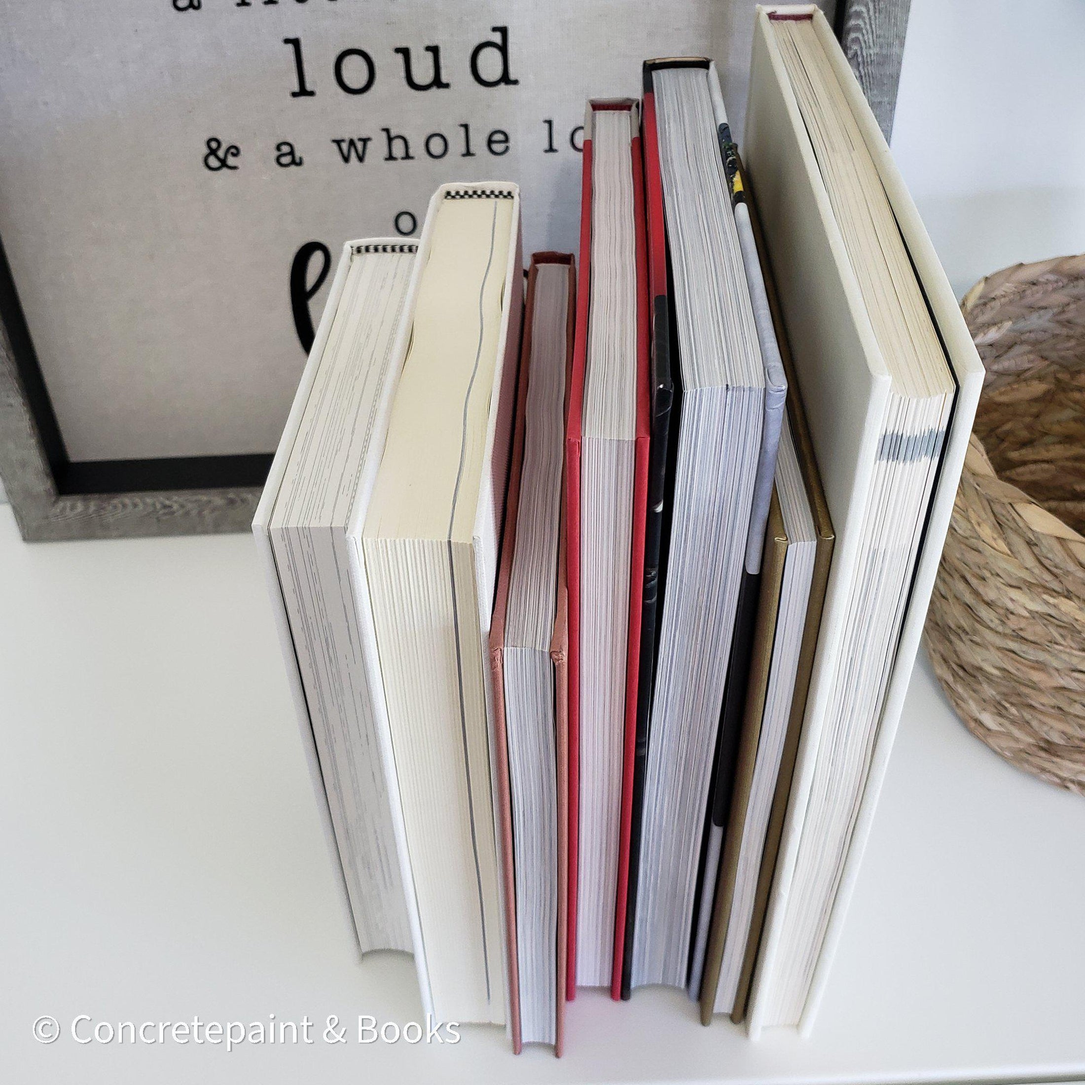 Neutral Kitchen Decor Set 7| Large Stack of Decorative Cookbooks