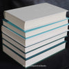 Real hardcover books for decorating. Decorative book display. 