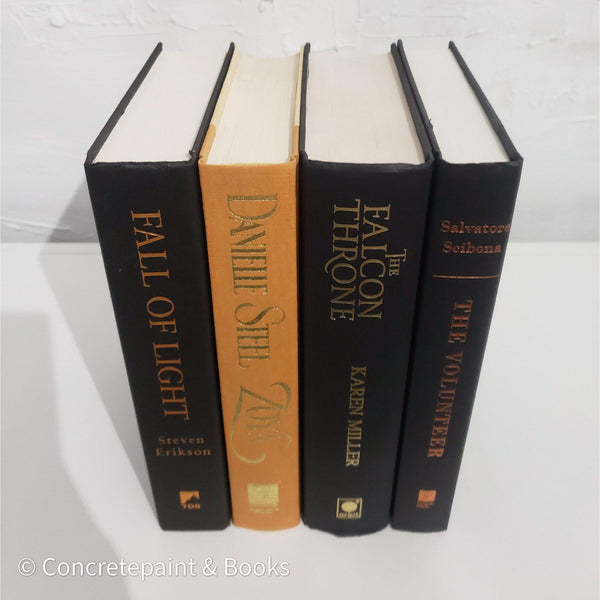 Black and gold book display
