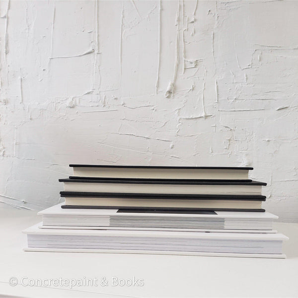 Set of White & Black Decorative Books + Accents-Set of Decorative Books and Accents-[set of coffee table books]-[large books for decorating]-[interactive décor]