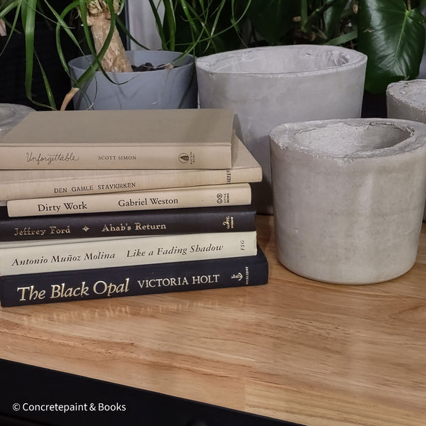 Neutral Tan & Black Shelf Decor Book Set 9