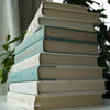 White & Misty Mint Book Display 9