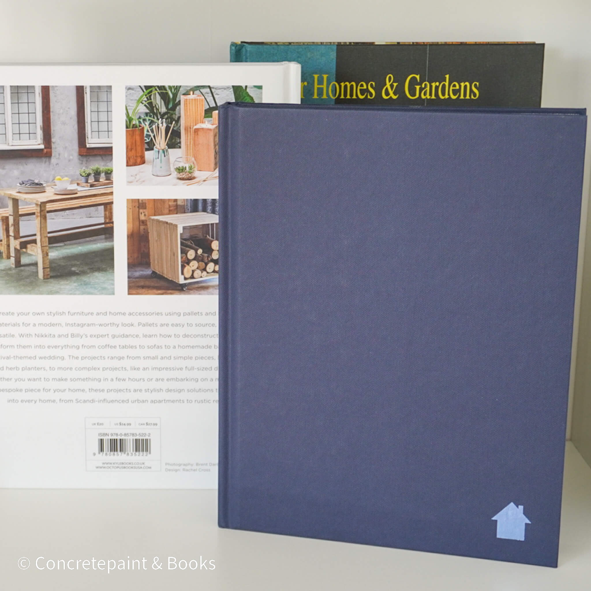  Home décor themed set of coffee table books. 