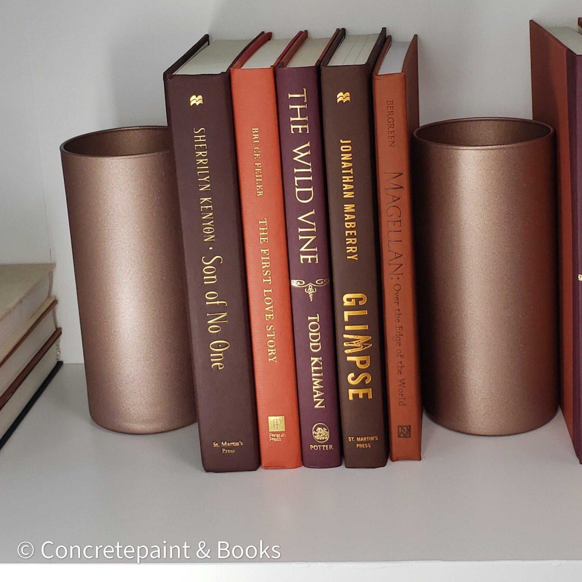 Rose Gold Metallic 7 | Display Books & Accents-Set of Decorative Books and Accents-[stack of real books for decorating]-[set of books with decorative accents]