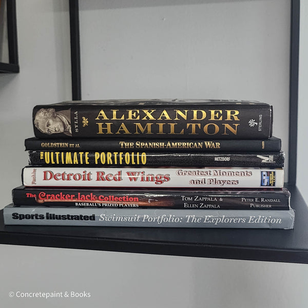 Black Large Coffee Table Book Stack 6