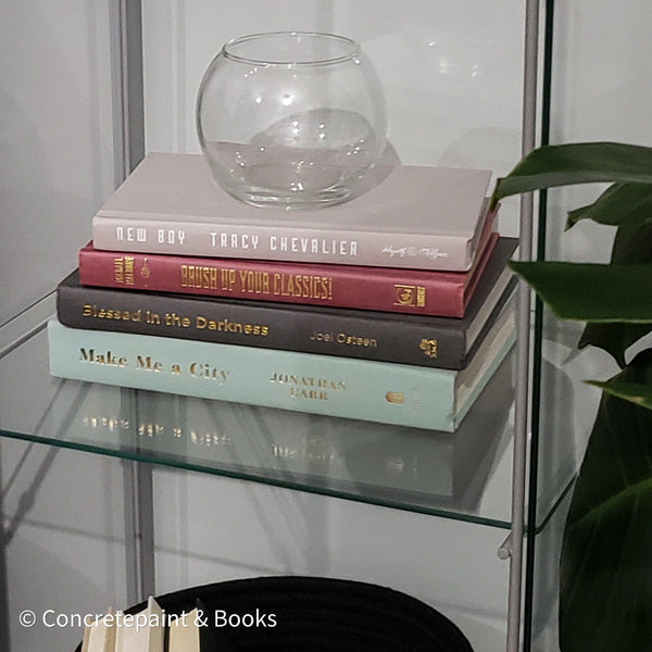 Decorative Book Stack & Glass Bubble 4